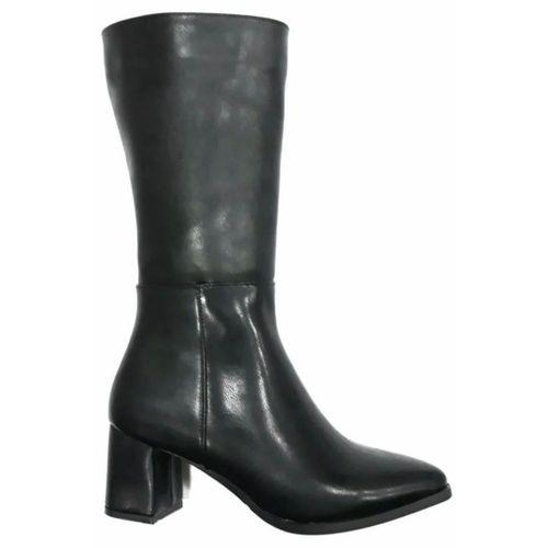 PUNTO 343035 Kadın Fermuarlı 6 cm Topuklu Çizme