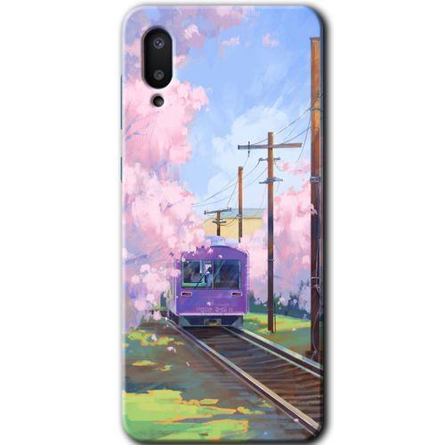 Galaxy A02 Kılıf HD Desen Baskılı Arka Kapak - Rails Paint + Kırılmaz Cam
