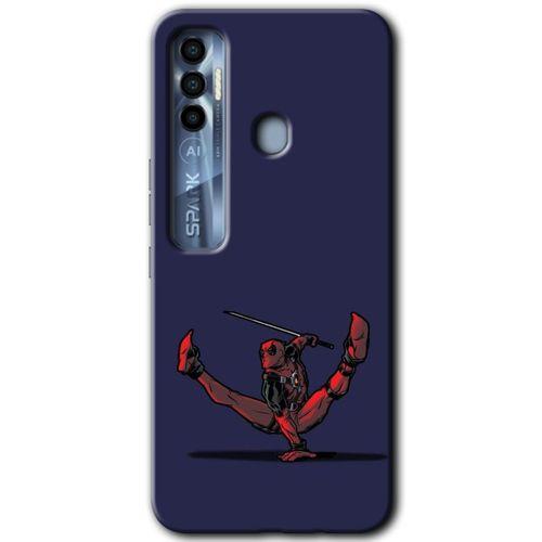 Potkal Hediye Fabrikası Tecno Spark 7 Pro Kılıf HD Desen Baskılı Arka Kapak - DeadPool 3