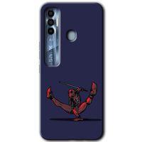 Potkal Hediye Fabrikası Tecno Spark 7 Pro Kılıf HD Desen Baskılı Arka Kapak - DeadPool 3