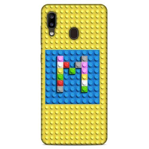 Lopard Samsung Galaxy A20 Uyumlu Kılıf BloX (24) Darbe Emici Kılıf M Harfi