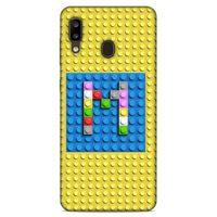 Lopard Samsung Galaxy A20 Uyumlu Kılıf BloX (24) Darbe Emici Kılıf M Harfi