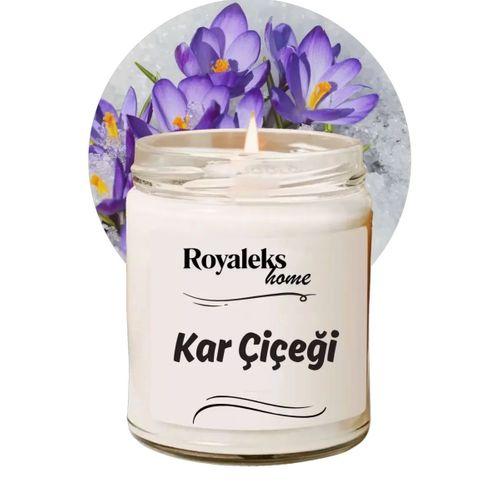 Doğal Özel Seri Kokulu Dekoratif Kavanoz Mum 210 cc - Kar Çiçeği - RYL