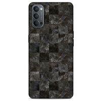 Mermer Desenli (47) Tema Crystal Flex Kılıf Zeytin Oppo Reno 4 Kılıf