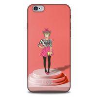 Apple Iphone 6 Plus Kılıf FunnyMaX (9) Kılıf Gül Kurusu Maymun