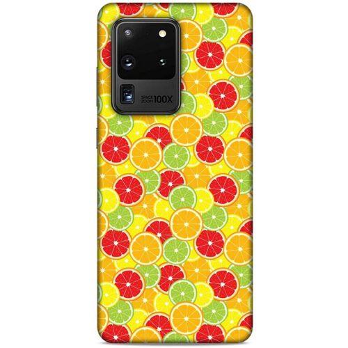 Frutix Turunç 03 Samsung Galaxy S20 Ultra Kılıf Desenli Silikon