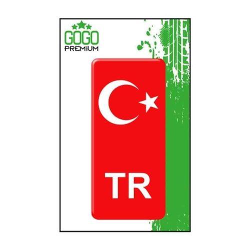 SEVGENT Türk Bayrağı 4 (4X9 Cm) Tekli Damla Etiket
