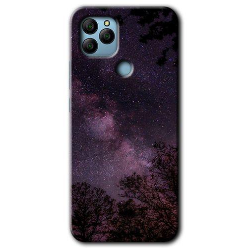 Potkal Hediye Fabrikası General Mobile GM 22 Kılıf HD Desen Baskılı Arka Kapak - Gece Galaksi