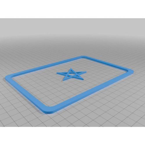 Fas Bayrağı 3D Baskı (Bu ürün Sadece Plastik parçadır - Almadan Önce Soru Sorabilirsiniz)