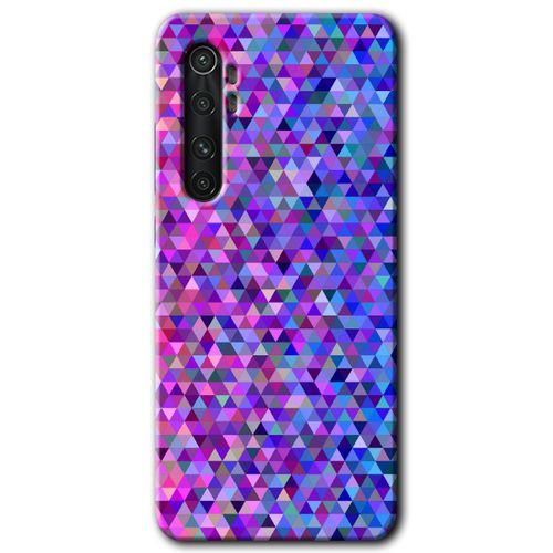 Xiaomi Mi Note 10 Lite HD Baskılı Kılıf + 9D Tam Ekran Koruyucu - Pixel Mozaik