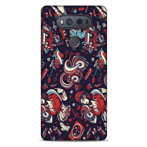 Retro (6) Desen Silikon Kılıf Renkli LG K61 Kılıf