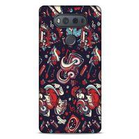 Retro (6) Desen Silikon Kılıf Renkli LG K61 Kılıf