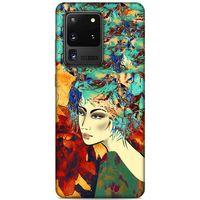 Lopard Samsung Galaxy S20 Ultra Uyumlu Kılıf Sürreal Yüzler ♀ (21) Koruyucu Kapak Baskılı