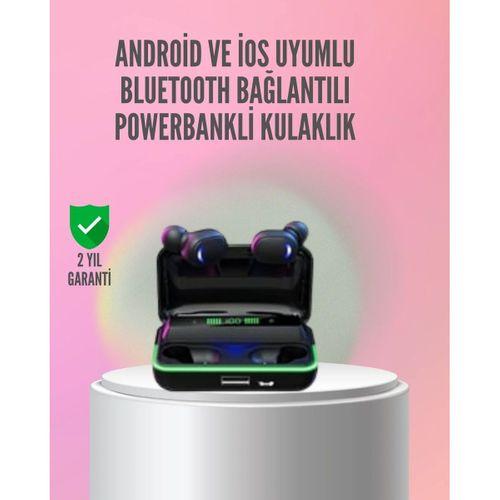 Powerbank Özellikli Bluetooth 5.1 Kulaklık Oyun Ve Müzik İçin