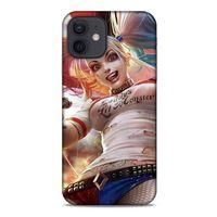 Apple iPhone 12 Uyumlu Kılıf Harley Quinn (16) Kalın Kılıf Karolina mavisi