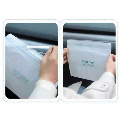 Pratik Su Geçirmez Oto Araba Çöp Poşeti Yapışkanlı 20 Adet