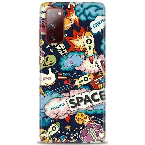 Samsung Galaxy S20 FE Kılıf HD Baskılı Kılıf - Space + Tam Ekran Koruyucu