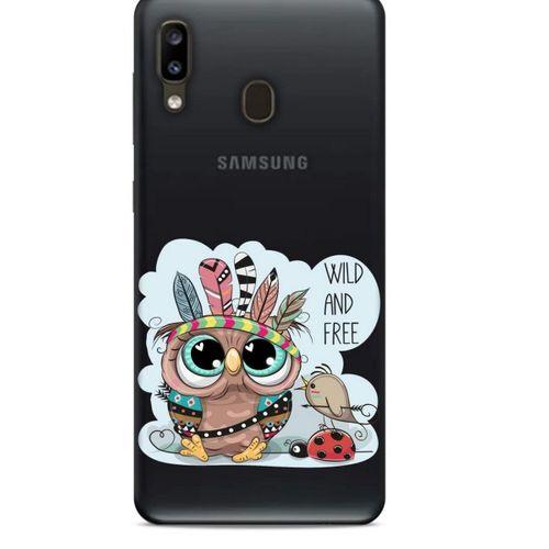 Zoologix (55) Samsung Galaxy A20 Şeffaf Kılıf Silikon Desenli