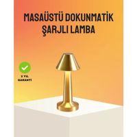 Modern Metal Masa Lambası 3 Işık Renkli Kademesiz Parlaklık Ayarlı