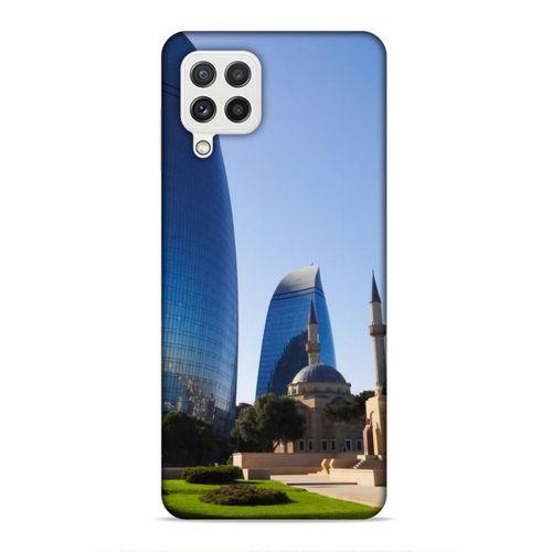 Samsung Galaxy A22 Uyumlu Kılıf Azarbaijan (37) Silicone Cover Kule ve Camii