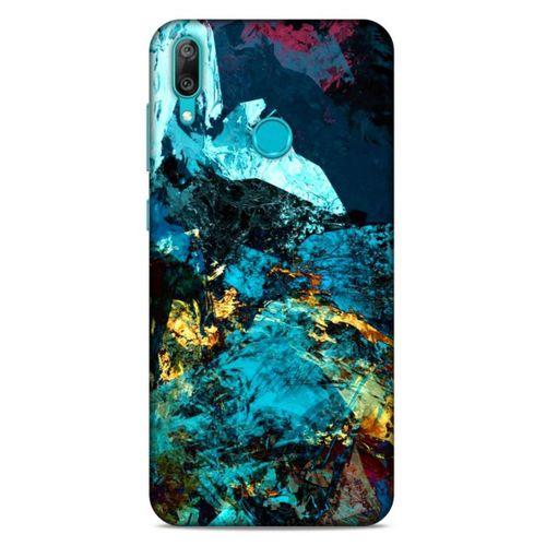 Lopard Huawei Y7 2019 Uyumlu Kılıf Soyut Sanat (40) Desenli Fit Silikon Kılıf