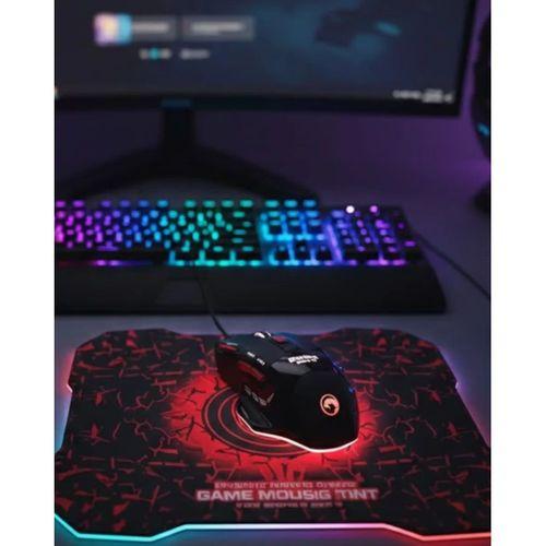 Işıklı  Mouse Ve Mousepad Seti Ergonomik Tasarım Ve Rgb Aydınlatma