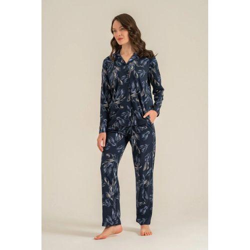 Kadın Pijama Takımı - Uzun Kol Gömlek