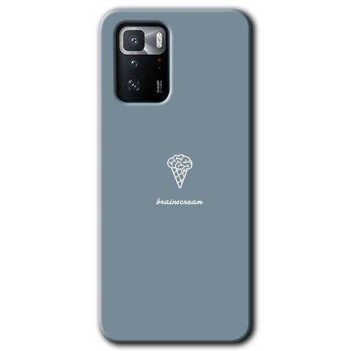 Poco x3 GT Kılıf HD Desen Baskılı Arka Kapak + Temperli Cam - Beyin Gıdası