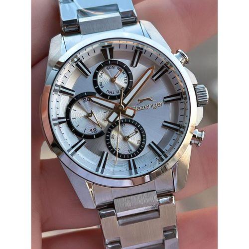 Slazenger İtalyan Tasarım Bileklik Hediyeli 2 Yıl Garantili 10 Atm Çelik Erkek Kol Saat ESL.Y2522.1