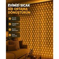 Ağ Şeklinde Led File Işık Dekoratif Ortam Aydınlatma Bahçe Balkon Süsü