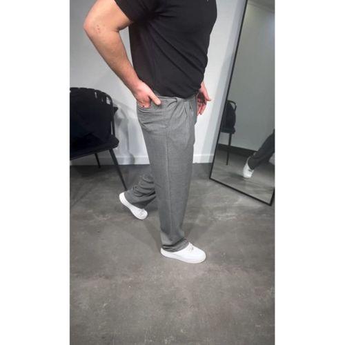 Erkek Pileli Kumaş Baggy Pantolon