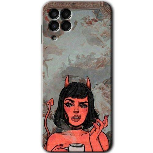 Galaxy M33 Kılıf HD Desen Baskılı Arka Kapak - Devil Girl