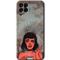 Galaxy M33 Kılıf HD Desen Baskılı Arka Kapak - Devil Girl