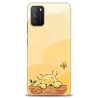 Xiaomi Poco M3 Kılıf HD Baskılı Kılıf - Winnie ve Kelebek + Tam Ekran Koruyucu