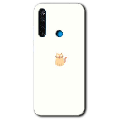 Xiaomi Redmi Note 8 Kılıf Baskılı Kapak - Cat Minimalism + 5D Tam Kaplayan Cam