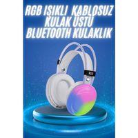Rgb Işıklı Yüksek Ses Kaliteli Kablosuz Kulak Üstü Bluetooth Kulaklık