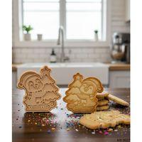 Cam Agacli Noel Pengueni Sekillendirici Kalip Kurabiye Hamur Kesici Seti