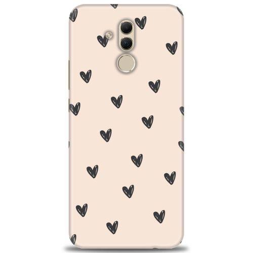 Huawei Mate 20 Lite Kılıf HD Baskılı Kılıf - Minik Kalpler + Tam Ekran Koruyucu