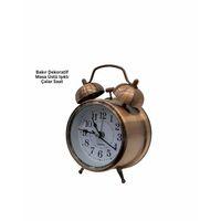 Bronz Metal Masa Saati