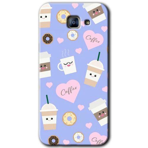 Galaxy A8 2016 Kılıf HD Desen Baskılı Arka Kapak - Coffee Cake