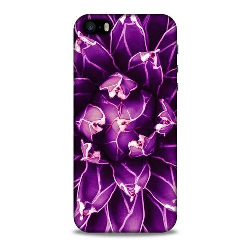 Lopard Apple Iphone 5 Uyumlu Kılıf Bahar (12) Koruyucu Silikon Mor