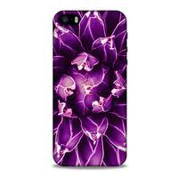 Lopard Apple Iphone 5 Uyumlu Kılıf Bahar (12) Koruyucu Silikon Mor