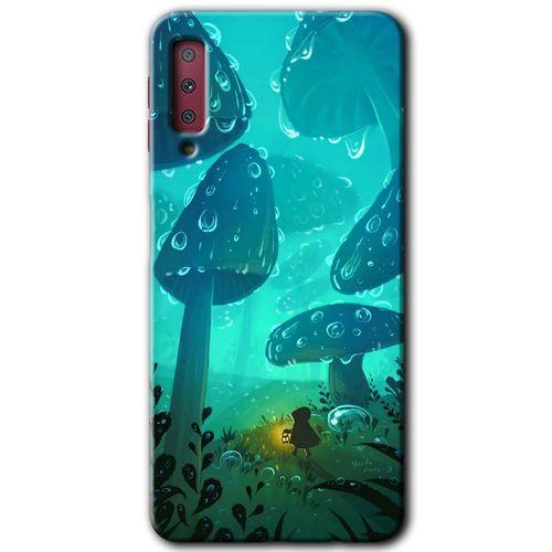 Potkal Hediye Fabrikası Samsung Galaxy A7 2018 Kılıf HD Desen Baskılı Arka Kapak - Silhoutte Dropss