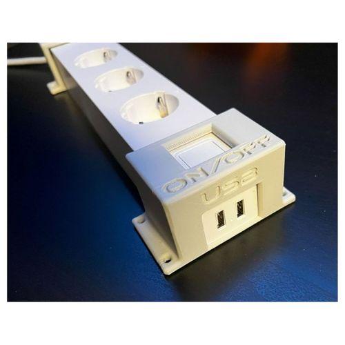 Powerstrip Montaj Deltaco (Bu ürün Sadece Plastik parçadır - Almadan Önce Soru Sorabilirsiniz)