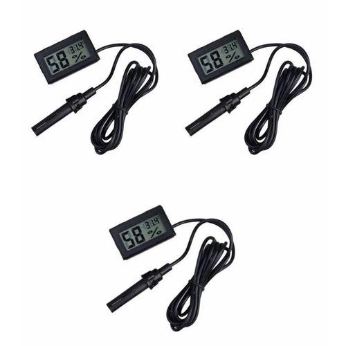 3 Adet Dijital Ekran Sıcaklık Ve Nem Ölçer - Termometre Higrometre Kuluçka