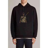 The Maze Runner Newt Baskılı Siyah Erkek Kapşonlu Sweatshirt