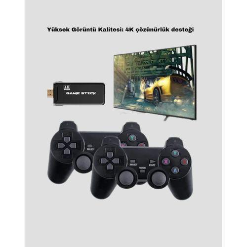 20000 Oyunlu 4k Retro Game Stick – Kablosuz Çift Kollu Atari Konsolu