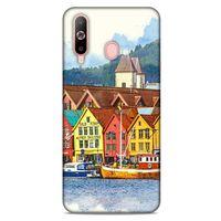 Cityx (21) Samsung Galaxy A60 Kılıf Silikon Kapak Desenli