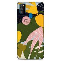 Lopard Samsung Galaxy M30s Uyumlu Kılıf Soyut Sanat (33) Baskılı Hybrid Kılıf