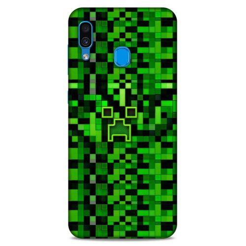 Lopard Samsung Galaxy A30 Uyumlu Kılıf PiXel (32) Soft Silikon Kılıf Yakın Steve
